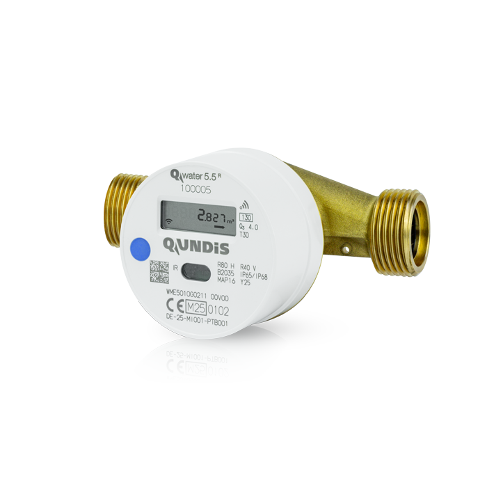 Q water 5.5 R - electronic screw-type water meter 130mm